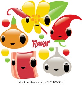 conjunto de sabores