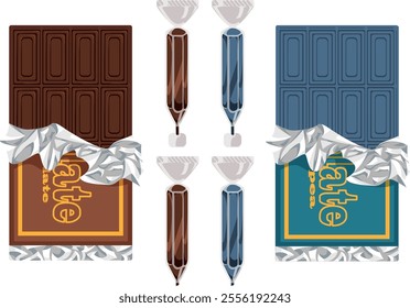 Flavored Chocolate Bars and Pens