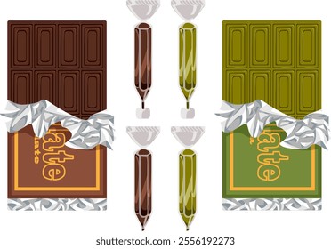 Flavored Chocolate Bars and Pens