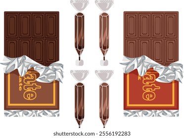 Flavored Chocolate Bars and Pens