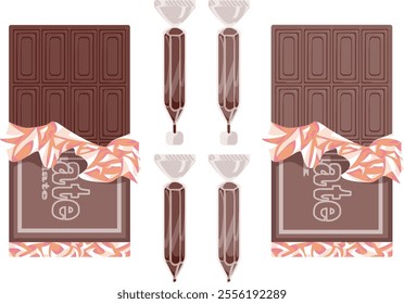 Flavored Chocolate Bars and Pens