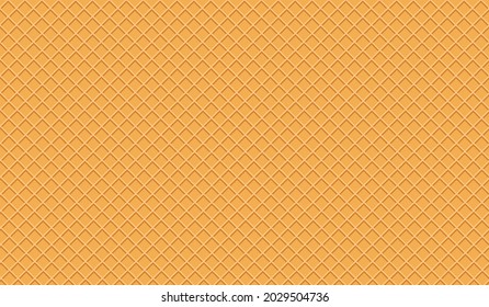 Flavored Cream Melted on Wafer Background Vector Illustration