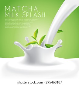 Flavored Milk Label Template : Vector Illustration