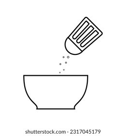 Flavoring flat vector style icon. Cooking and kitchen icon for websites, web design, mobile app.