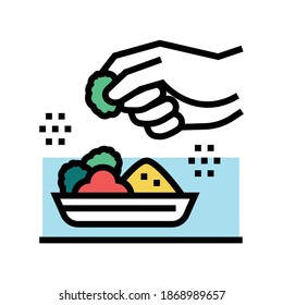 flavoring meal color icon vector. flavoring meal sign. isolated symbol illustration