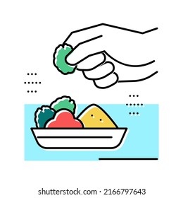 flavoring meal color icon vector. flavoring meal sign. isolated symbol illustration