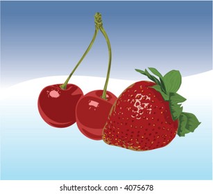 Flavors with strawberry and cherry