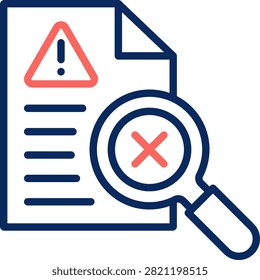 Flaw Alert Icon Element For Design