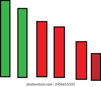 diseño de eps de color de gráfico defectuoso