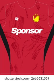 Flawless Plasma rot Muster Fußball Jersey Sublimation Print