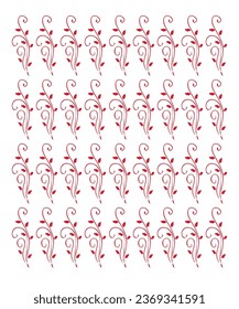 flawor pattern design with backraound white 