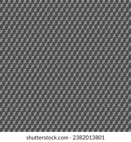 Flax or cotton cloth, a pattern in black and white with oblique and wavy stripes. Textile design for upholstery, various covers or clothing items. Abstract vector.