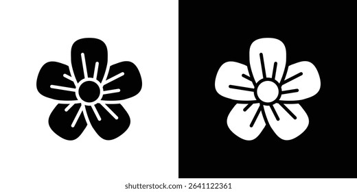 Flax flower icon symbols. Vector illustration.