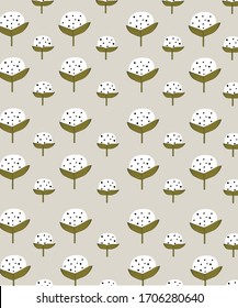 flores de lino sobre un fondo beige