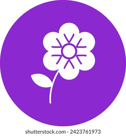 Flax Glyph Circle Style Icon