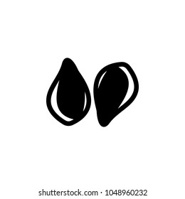flax icon. Element of seeds and nuts elements illustration. Premium quality graphic design icon. Signs and symbols collection icon for websites, web design, mobile app on white background