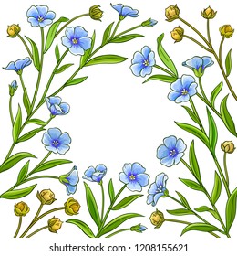 flax vector frame