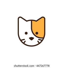 flay style icon of a cat face