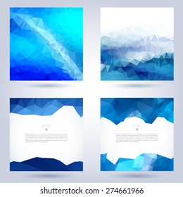 flayer background set design geometric ice water colorful set of colorful vector template for mobile smart phone brochure flyer mobile smart phone or web site flayer background set design geometric ic
