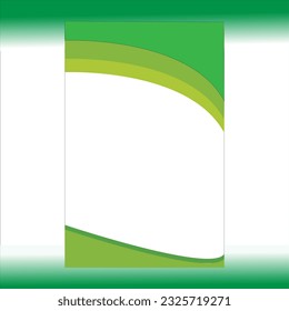 flayer with a casual design between yellow green and white on the background