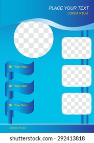 Flayer or cover design. Vector illustration.