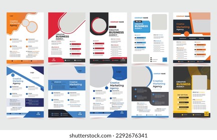 flayer design 10 set, Corporate business flyer template design, business marketing flyer, digital marketing agency flyer, creative marketing agency flayer design