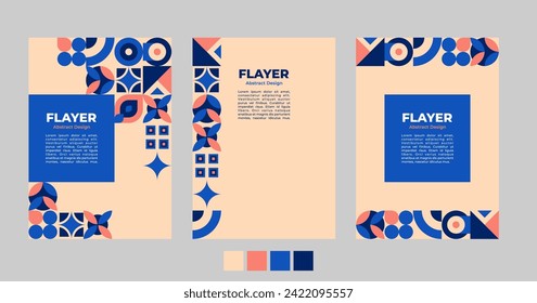 flayer design background | geometric vector illustration