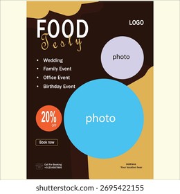 Flayer design colour shape tex