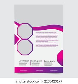 Flayer de estilo elegante con una mezcla de colores vivos y atractivos
