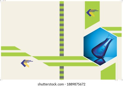 flayer laboratory chemical abstract vector