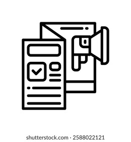 flayer line icon. vector icon for your website, mobile, presentation, and logo design.