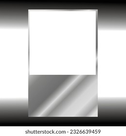 flayer with a luxurious color between silver and black on the background