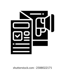 flayer solid icon. vector icon for your website, mobile, presentation, and logo design.