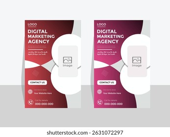 Flayer template design for digital marketing agency