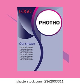 flayer template modern design with A4 ratio