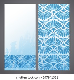 Flayers with arabesque decor - ottoman floral pattern