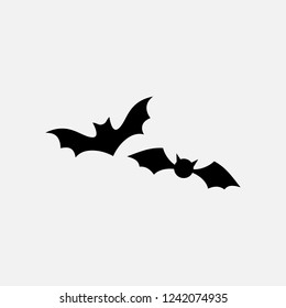 flaying bats silhouette