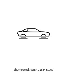 Flaying car smart car icon. Element of future technology icon for mobile concept and web apps. Thin line Flaying car smart car icon can be used for web and mobile