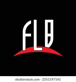 FLB letter logo design with white background in illustrator, vector logo modern alphabet font