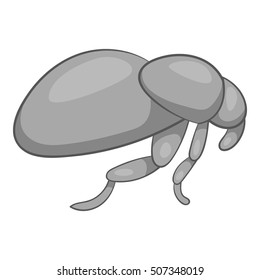 Flea icon. Cartoon illustration of flea vector icon for web