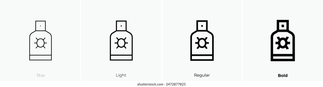 flea icon. Thin, Light Regular And Bold style design isolated on white background