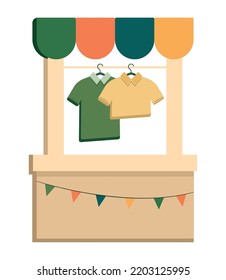 flea market design over white