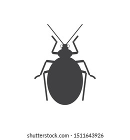 Flea pest icon. flat simple pictogram. vector illustration
