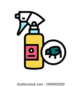 vector de icono de pulgar spray. signo de pulgas. ilustración de símbolo aislado