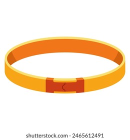 Flea and tick collar vector cartoon illustration isolated on a white background.