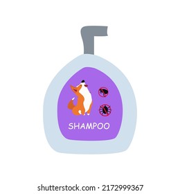 Flea and Tick Topical Solutions. Shield for dogs. Repels and kills flea and tick. Flea and tick shampoo for dogs.Cosmetic for pets. Shampoo for dog and puppy.