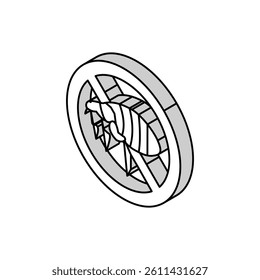flea treatment isometric icon vector. flea treatment sign. isolated symbol illustration