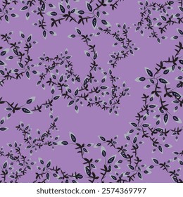 Fleaf and flowers textile seamless high resulation pattern
