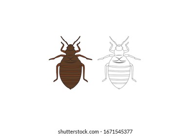 Fleas  Animal Cartoon Vector Illustration Bundle