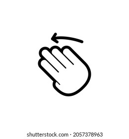 Fleck links Silhouettensymbol auf weißem Hintergrund